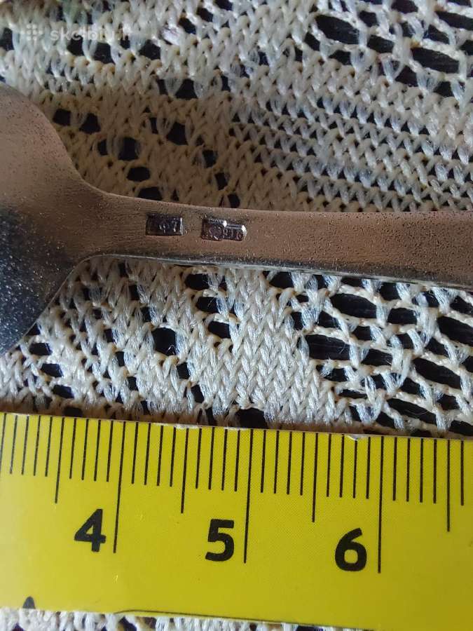 Kavos Šaukšteliai. Sidabras 916 iš Xxa. . . .Zr. F - nuotraukos Nr. 7
