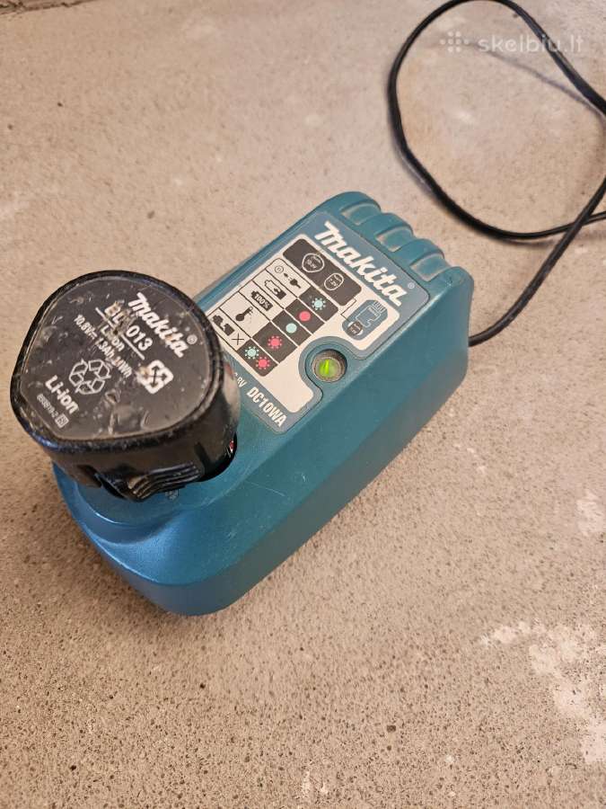 Makita Akumuliatorius + kroviklis 10.8 V