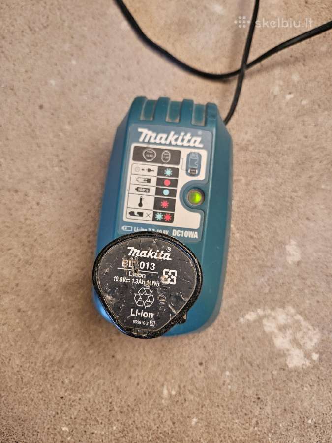 Makita Akumuliatorius + kroviklis 10.8 V - nuotraukos Nr. 2