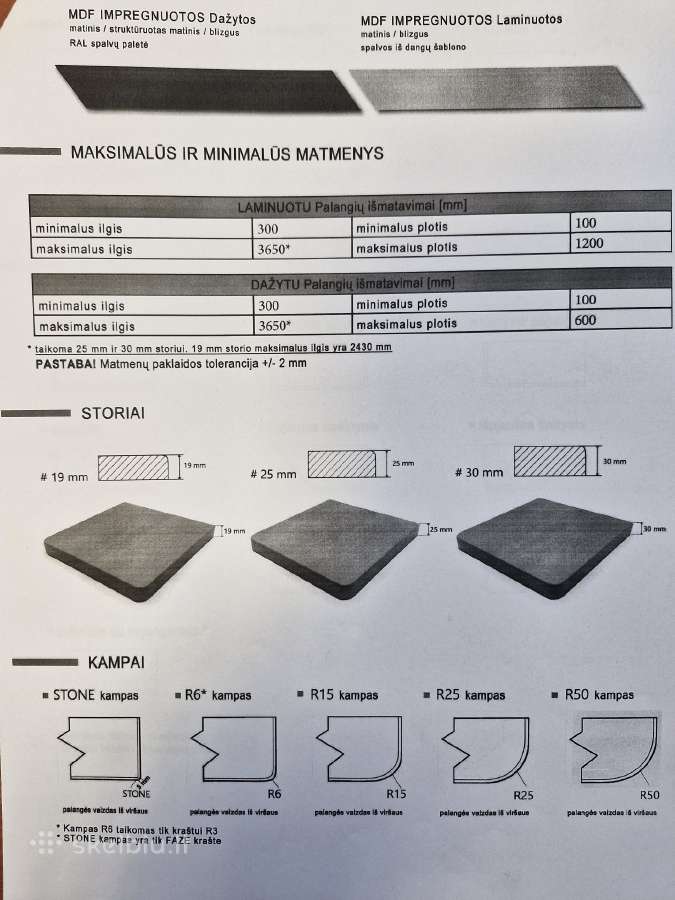 Vidaus Mdf laminuotos impregnuotos palangės - nuotraukos Nr. 8