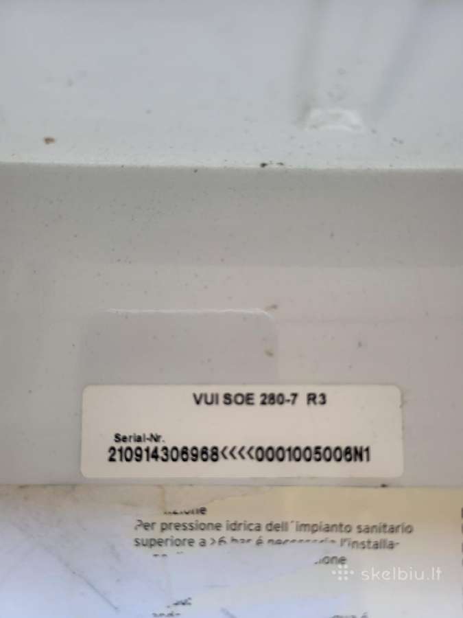 Naudotas Vaillant Vui soe 280-7. Kaina 200 Eur - nuotraukos Nr. 3