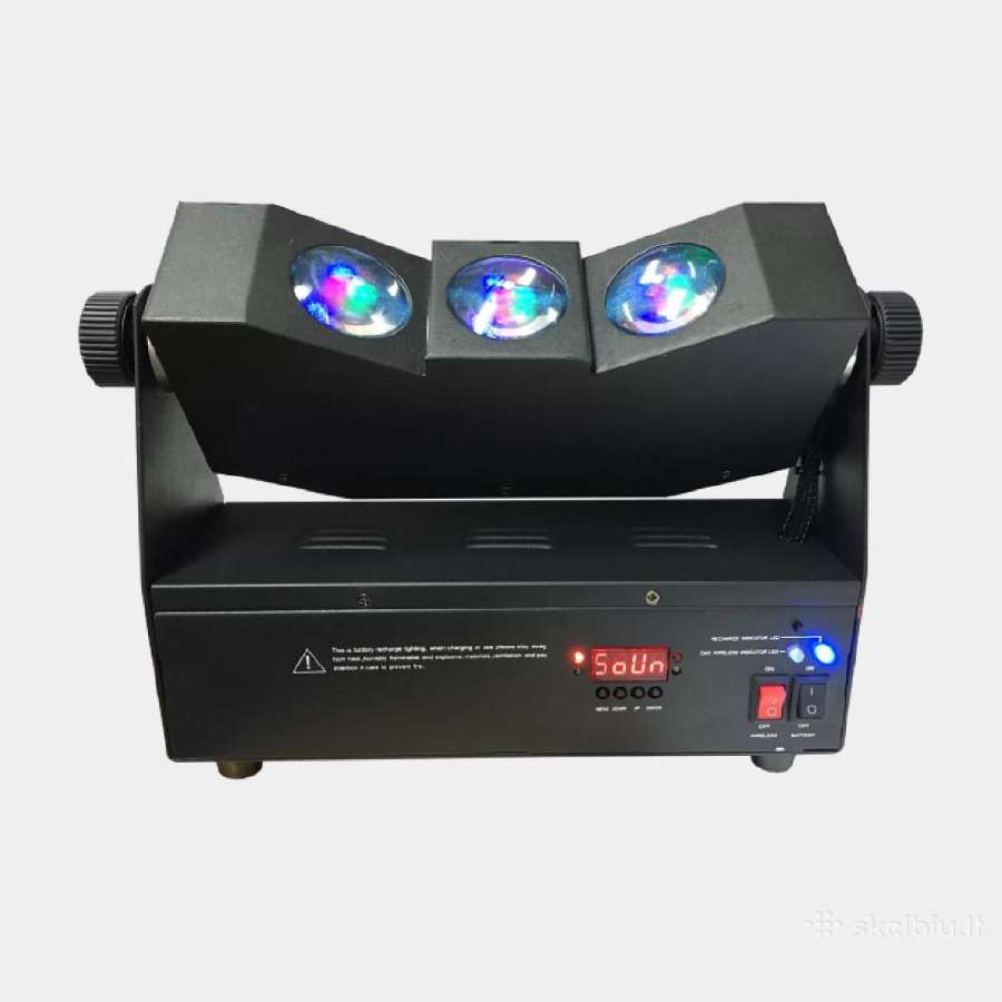 LED Tri-beam Rgba belaidis akum. šviestuvas - nuotraukos Nr. 3
