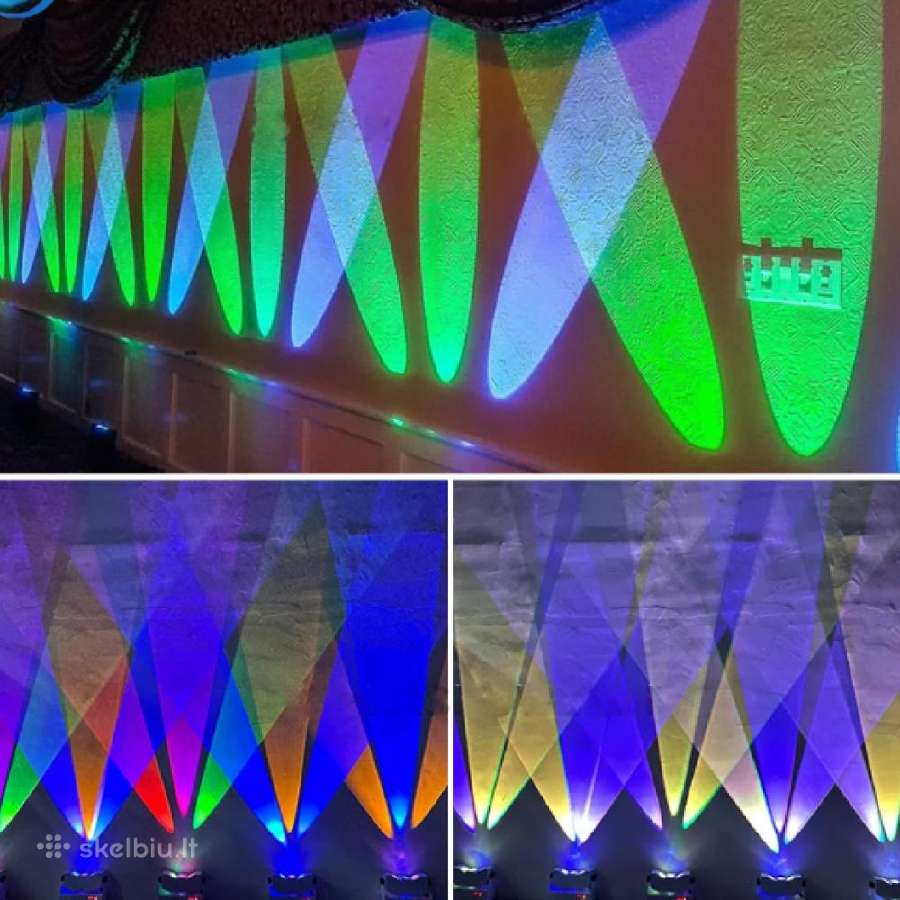 LED Tri-beam Rgba belaidis akum. šviestuvas - nuotraukos Nr. 7