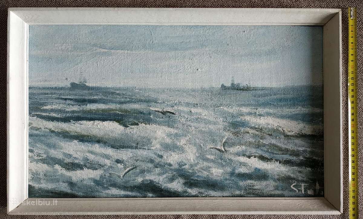 Paveikslas, tapytas ant kartono - nuotraukos Nr. 4