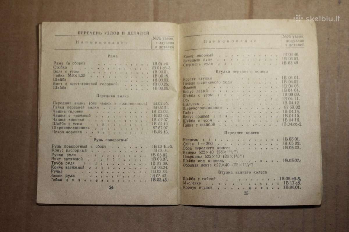 Penza Zif dviračio naudotojo knyga 1959 m. - nuotraukos Nr. 8