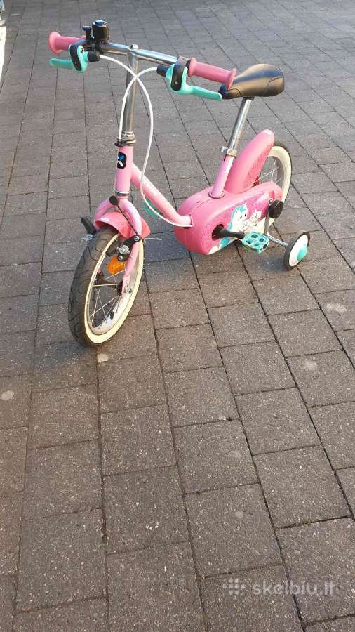 Vaikiškas dviratis 14“ rožinės spalvos Btwin