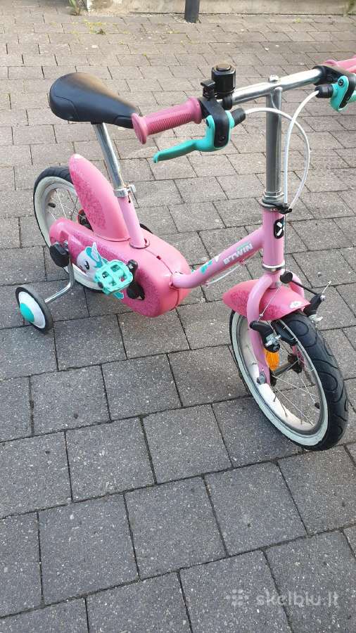 Vaikiškas dviratis 14“ rožinės spalvos Btwin - nuotraukos Nr. 5