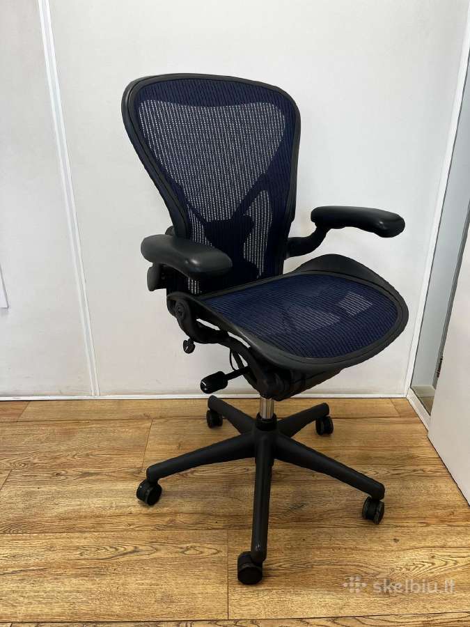 Refurbished Herman Miller Aeron Posturefit mėlyn - nuotraukos Nr. 3