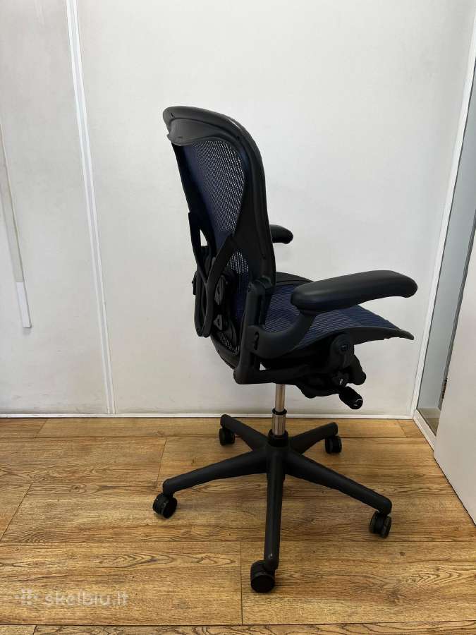Refurbished Herman Miller Aeron Posturefit mėlyn - nuotraukos Nr. 7