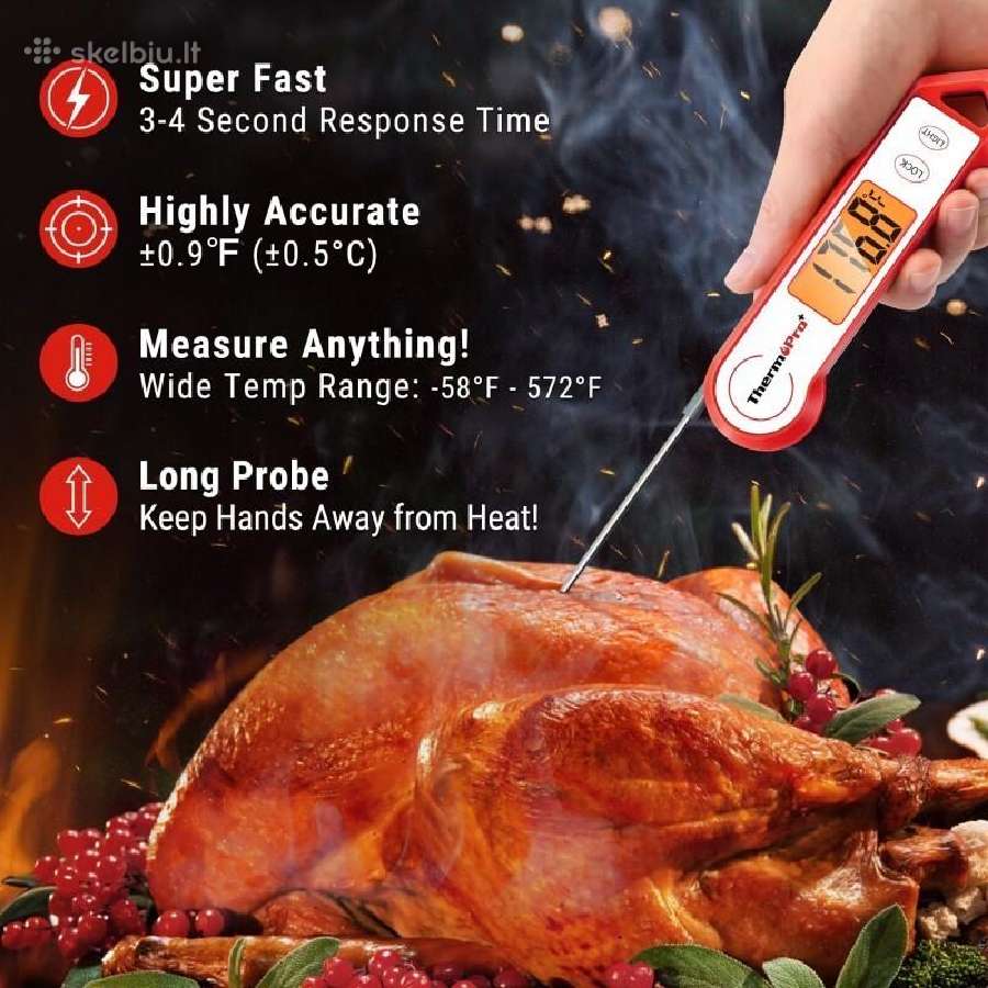 Skaitmeninis maisto Termometras Thermopro Tp19hw - nuotraukos Nr. 3