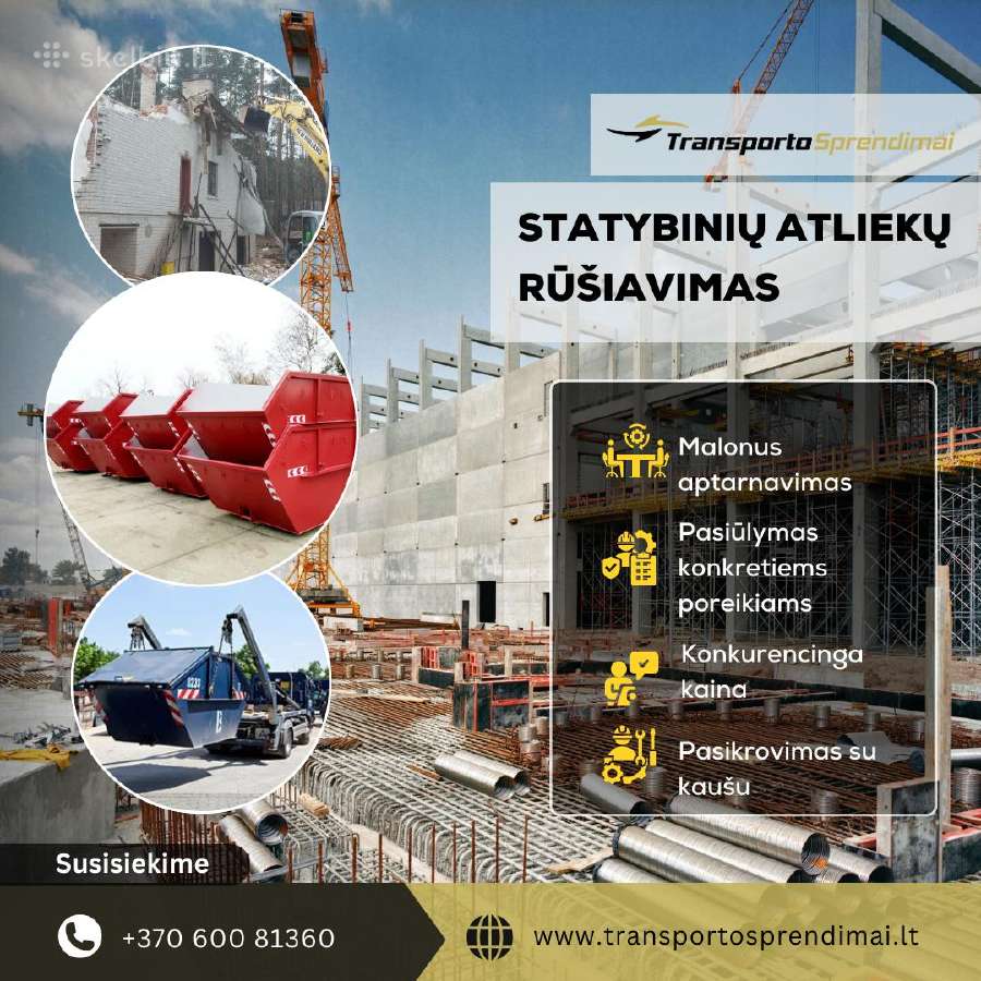 Statybinių konteinerių nuoma atliekoms - nuotraukos Nr. 7