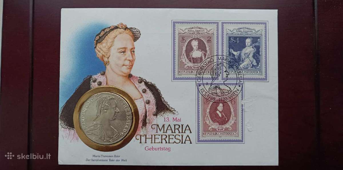 Moneta sidabrine Taleris Marija Teresa