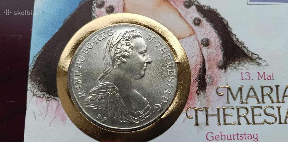 Moneta sidabrine Taleris Marija Teresa - nuotraukos Nr. 2