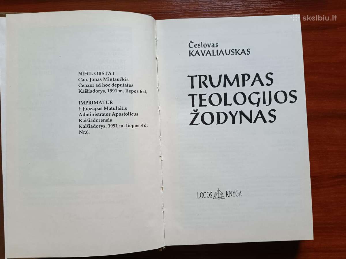 Teologijos žodynas - nuotraukos Nr. 2
