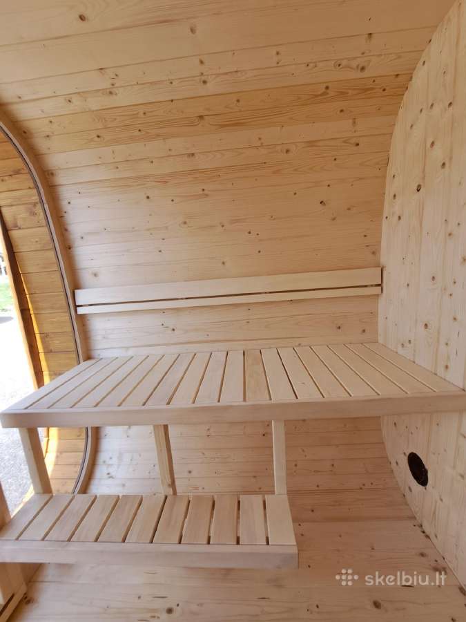 Kvadratinė Mobili Medinė Lauko pirtis - nuotraukos Nr. 8