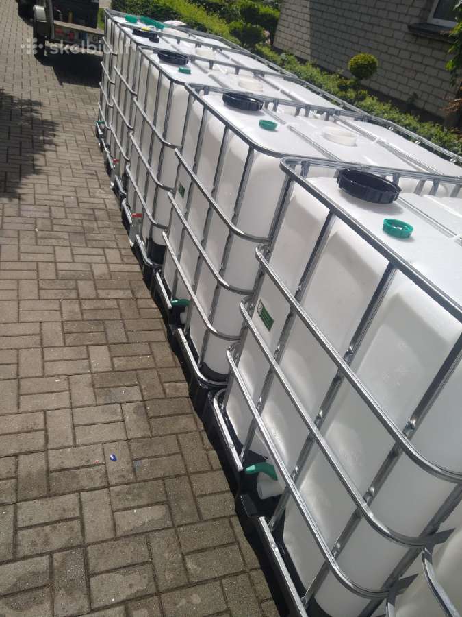 Ibc konteineriai, 1000 l. maistinės talpos švarios - nuotraukos Nr. 2