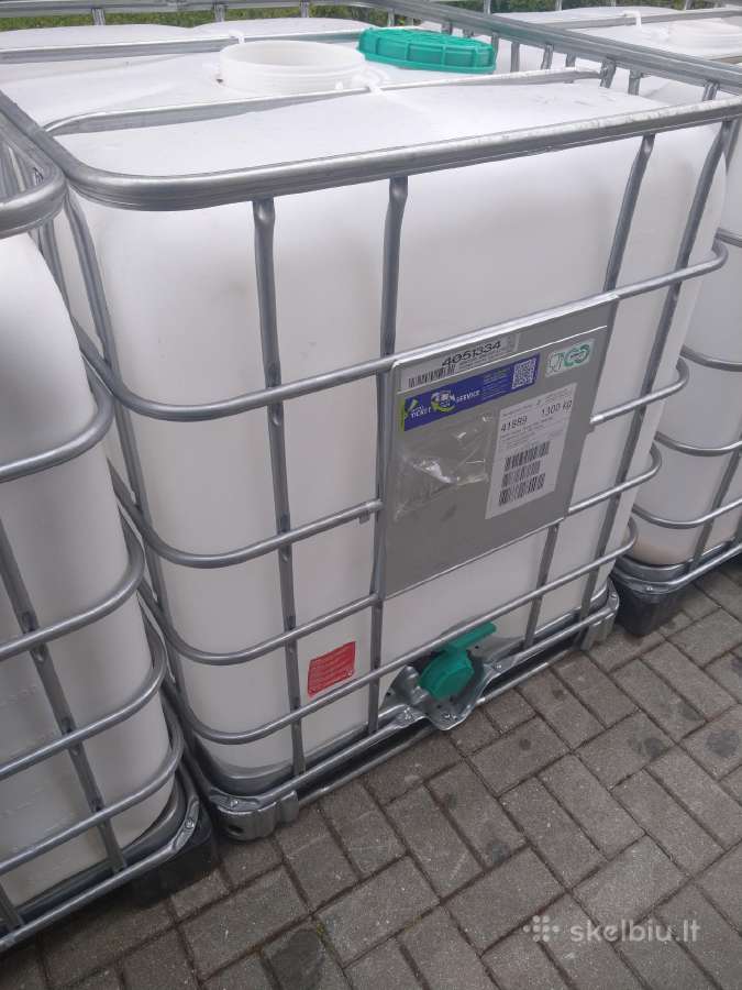Ibc konteineriai, 1000 l. maistinės talpos švarios - nuotraukos Nr. 7