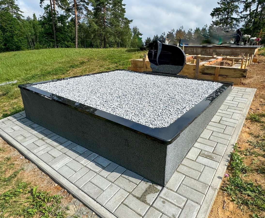 Paminklai plokštės kapams įrengimas atnaujinimas - nuotraukos Nr. 19