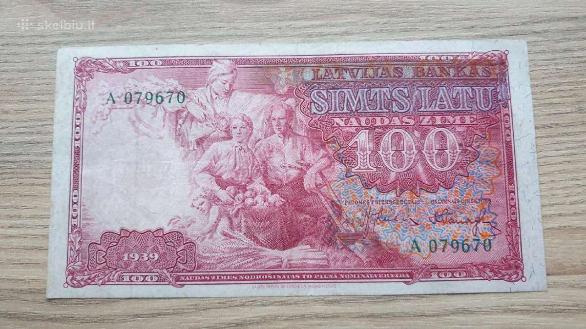 Latvijos banknotai Latai - nuotraukos Nr. 12