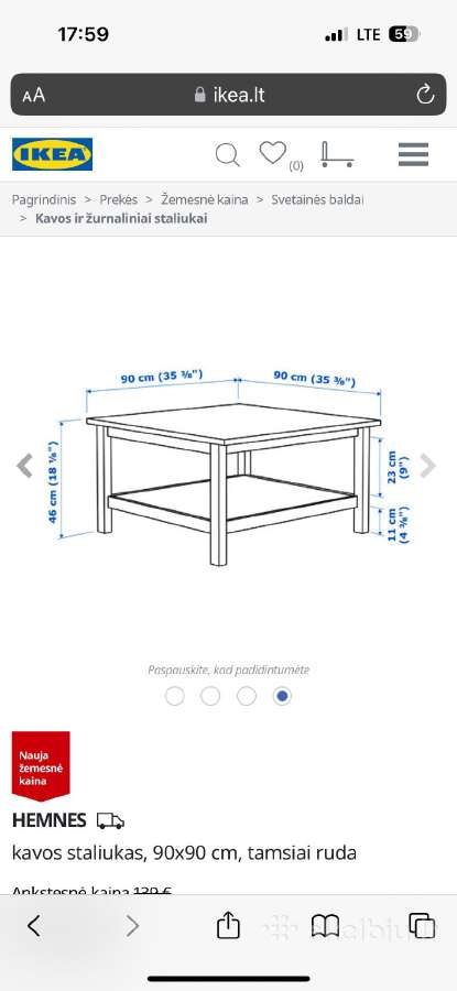 Ikea kavos stalas - nuotraukos Nr. 7
