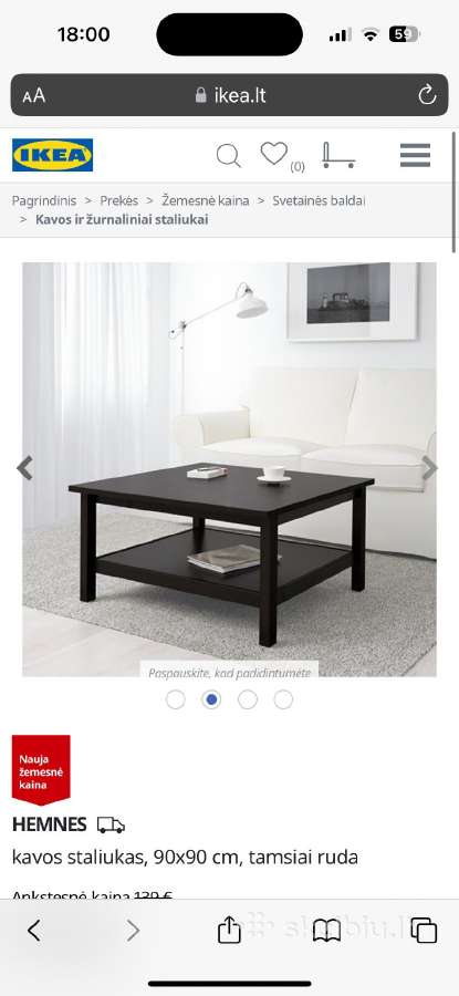 Ikea kavos stalas - nuotraukos Nr. 8