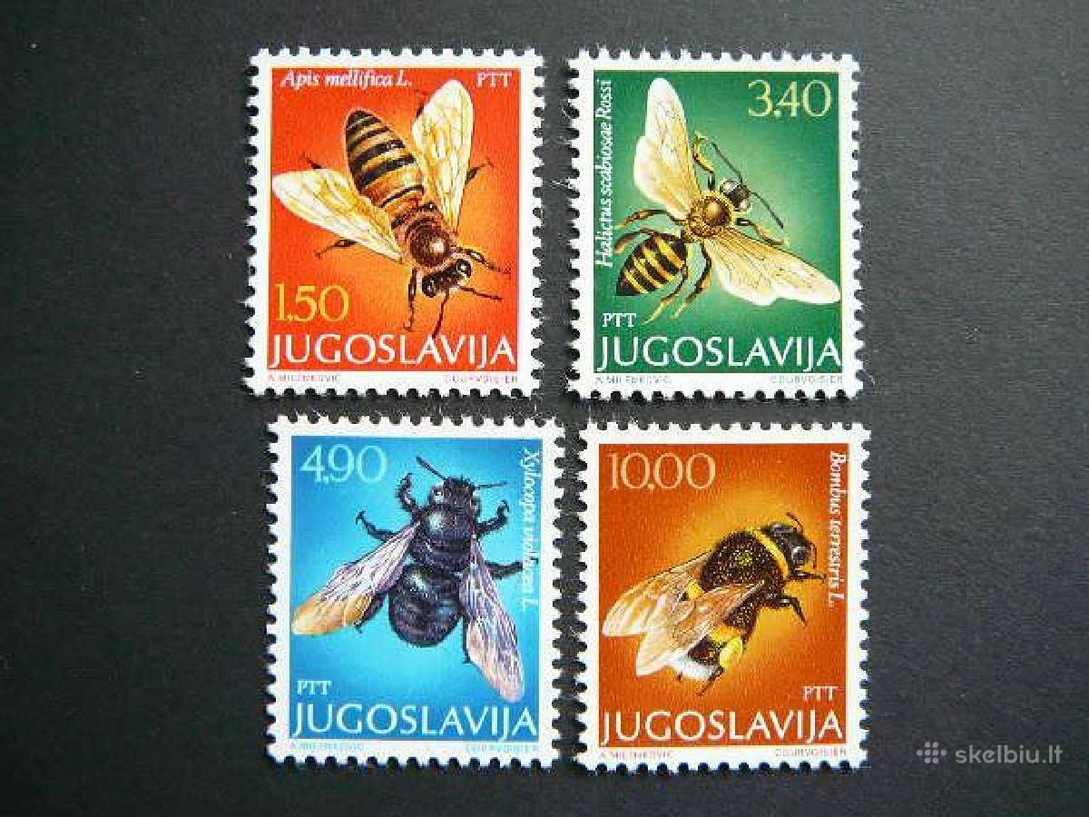 Bites Vabzdziai Jugoslavija 1978 svarus js1728s