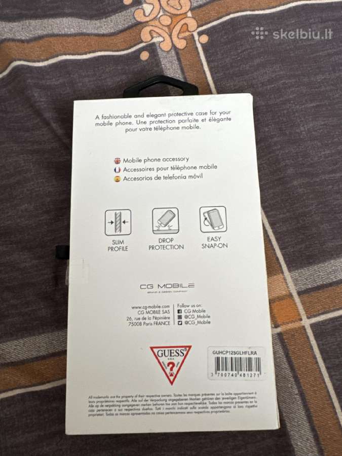 iPhone 12 Mini / Dėklas / Guess - nuotraukos Nr. 2