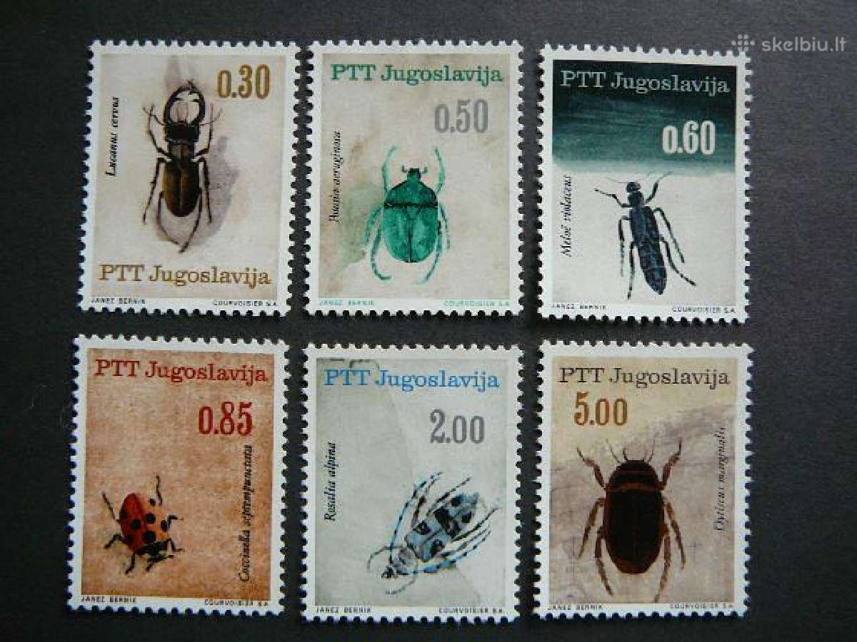 Vabalai Jugoslavija 1966 svarus js1158s