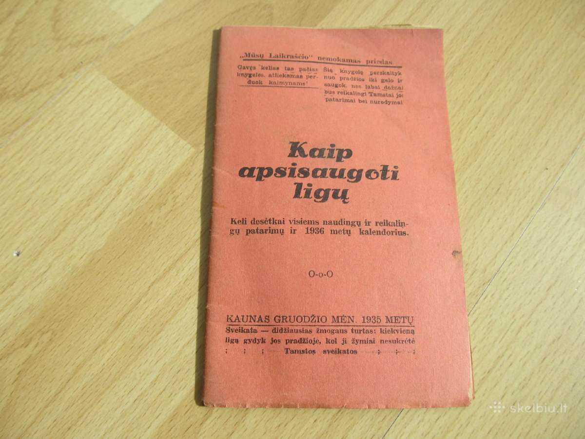 Kaip apsisaugoti ligų , 1935