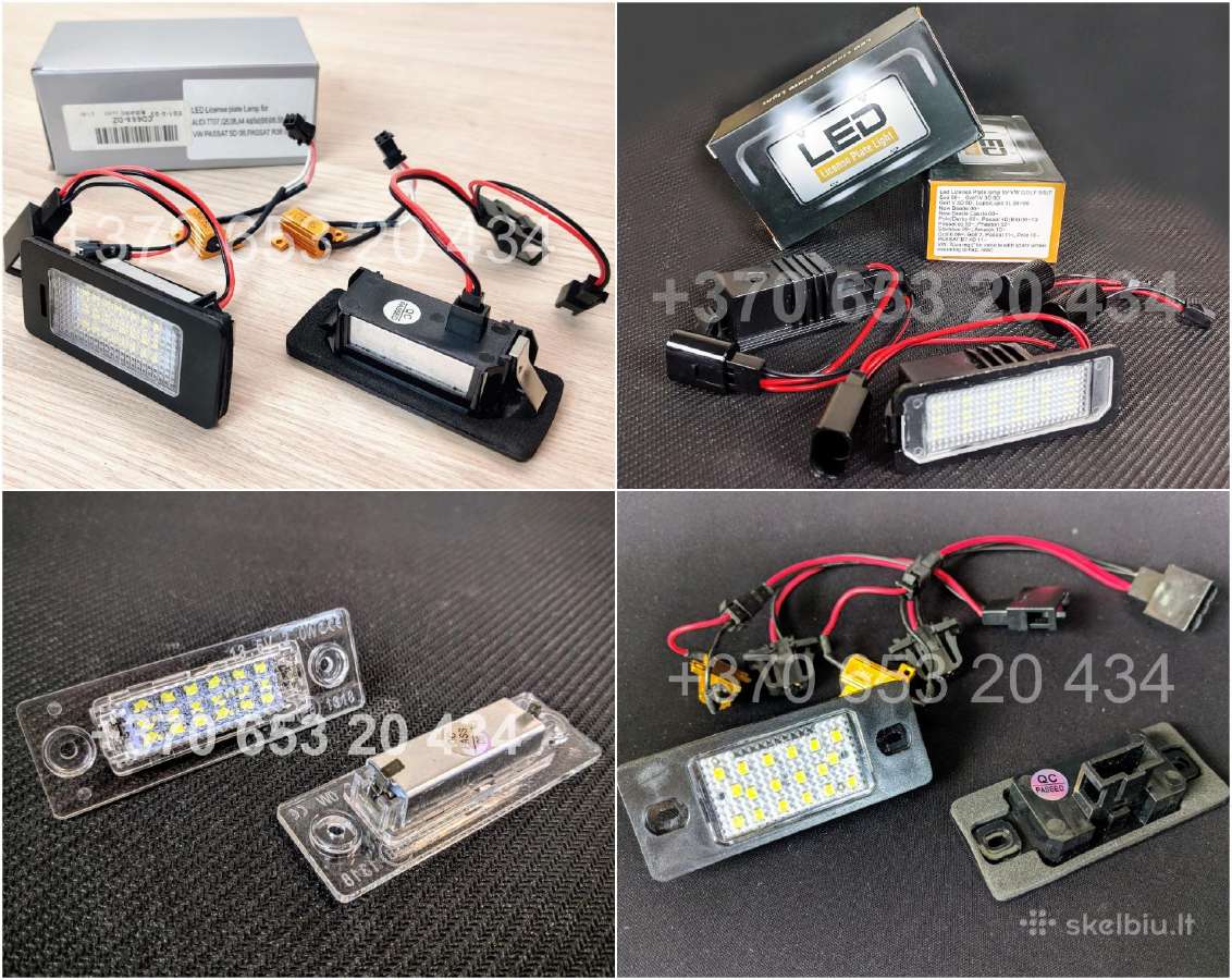 Vw Audi Skoda Seat LED numerių numerio apšvietimas