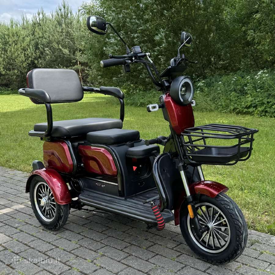 Elektrinis triratis motoroleris vezimelis - nuotraukos Nr. 2