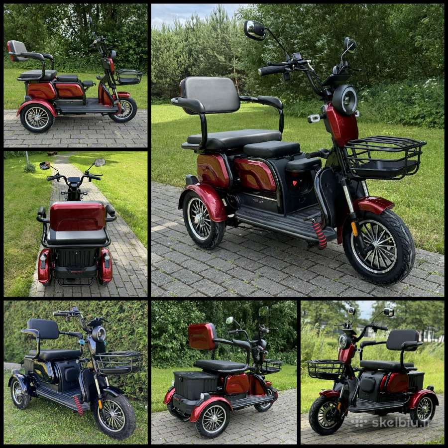 Elektrinis triratis motoroleris vezimelis - nuotraukos Nr. 6
