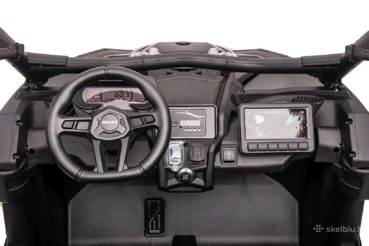 Dvivietis Elektromobilis Vaikams Can-am Maverick - nuotraukos Nr. 14