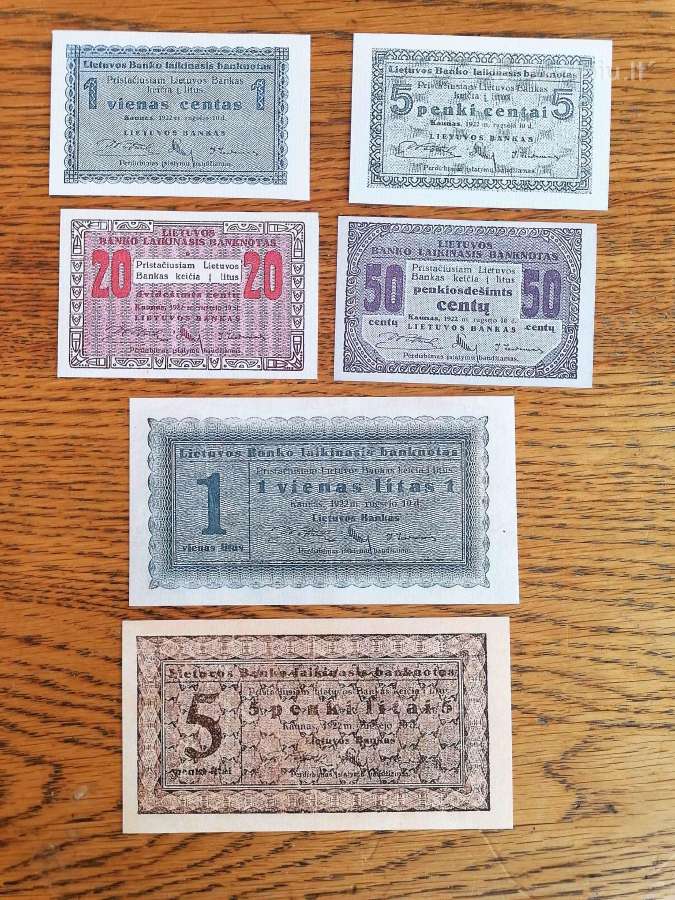 1922 Laikinieji litai (Kopijos)