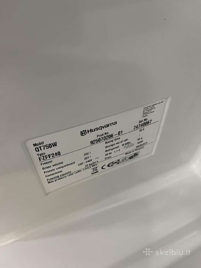 Šaldiklis Husqvarna-electrolux Qt750w - nuotraukos Nr. 3