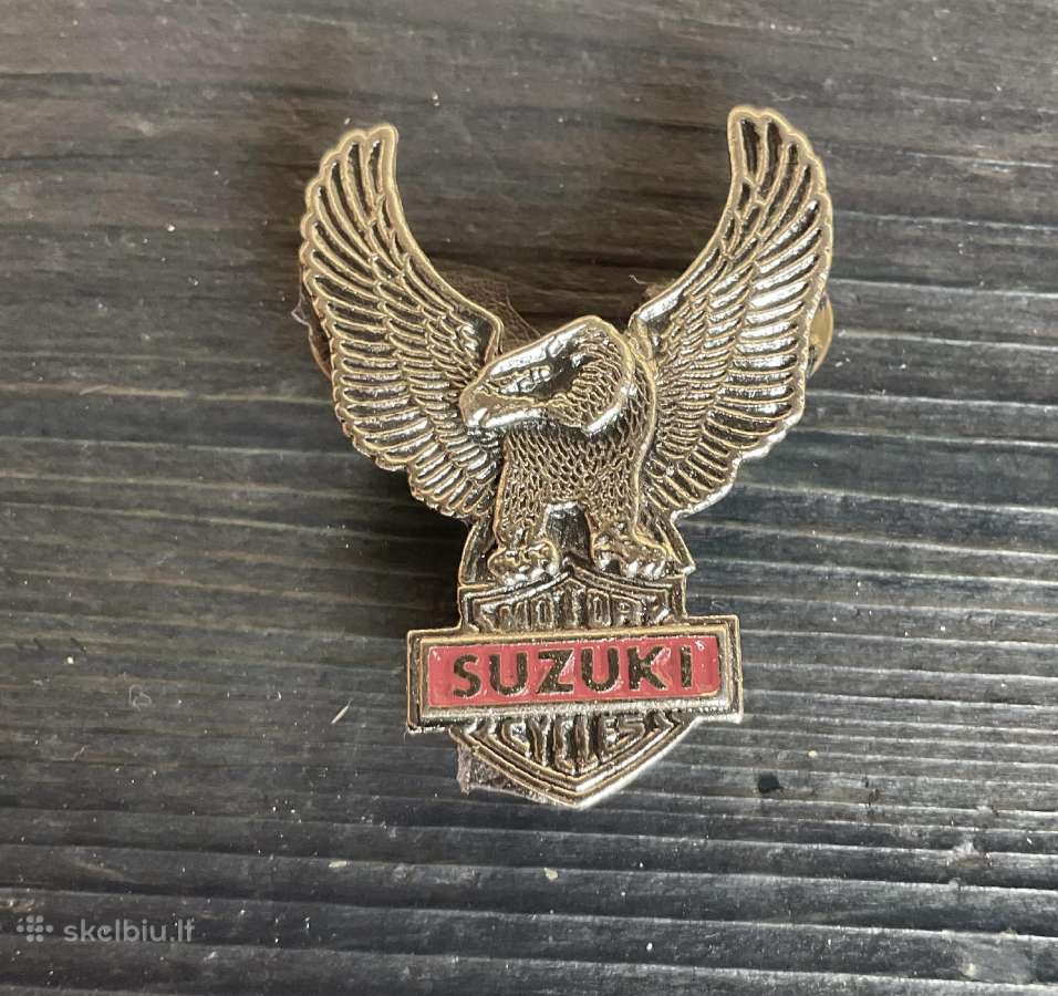 Ženkliukas motociklininkų _suzuki_erelis_vintažas