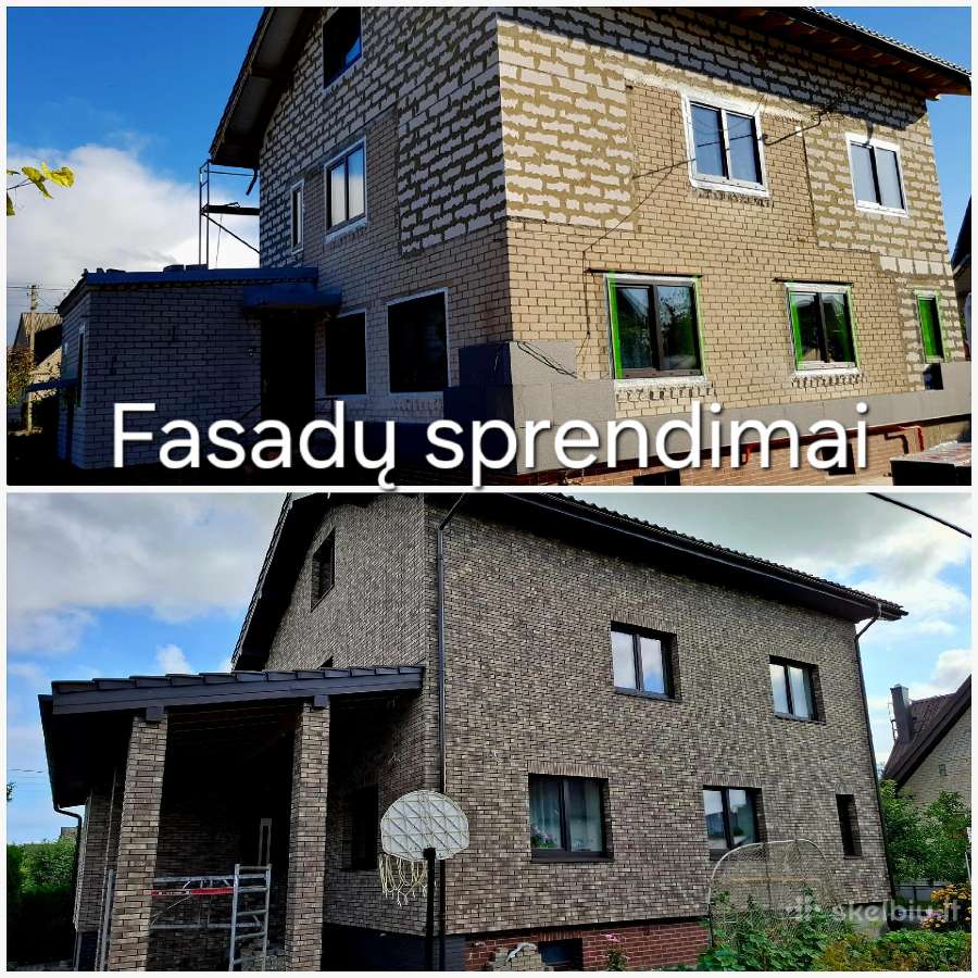Fasadų šiltinimas, dekoras, klinkeris. Klaipėda - nuotraukos Nr. 20