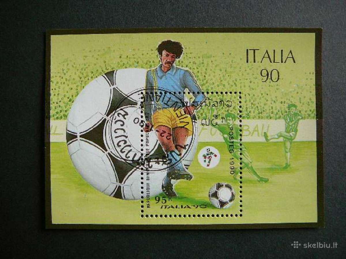 Futbolas Italija90 Laosas 1990 antsp. Ls254