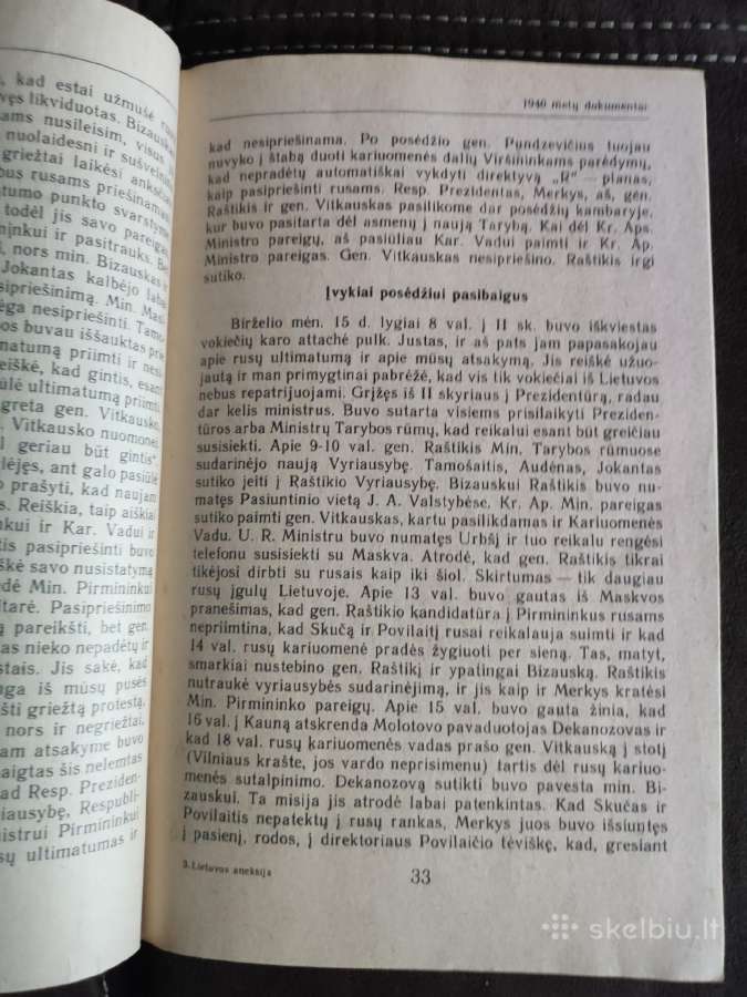 Lietuvos aneksija. 1940 metų dokumentai - nuotraukos Nr. 2