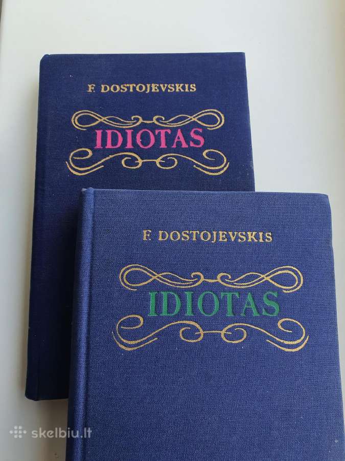Knyga Dostojevskis Idiotas I II tomai