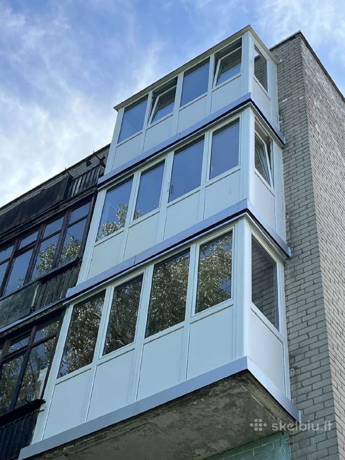 Plastikiniai langai balkonu stiklinimas Klaipėda - nuotraukos Nr. 9