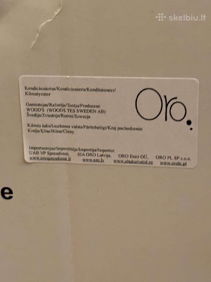 Milan 9k WiFi Wood's mobilus kondicionierius. - nuotraukos Nr. 3