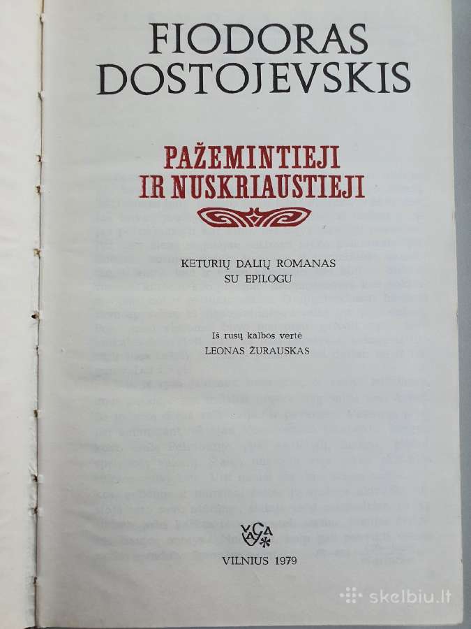 Knyga Dostojevskis Pažemintieji ir Nuskriaustieji - nuotraukos Nr. 3