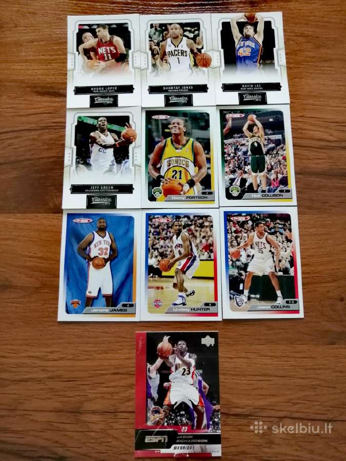 Nba kolekcinės krepšinio kortelės