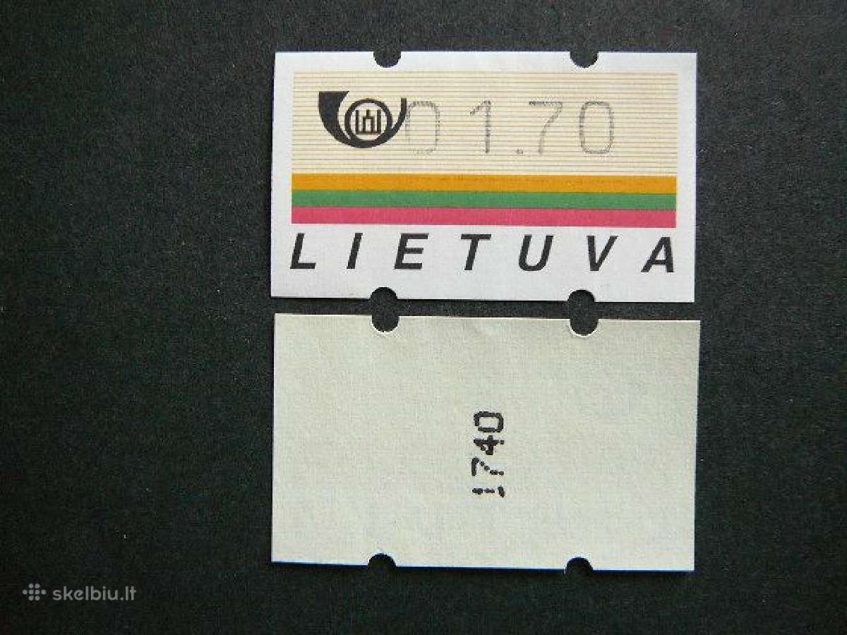 Lietuva 1995 Pasto automatu zenklai (atm) sv953n
