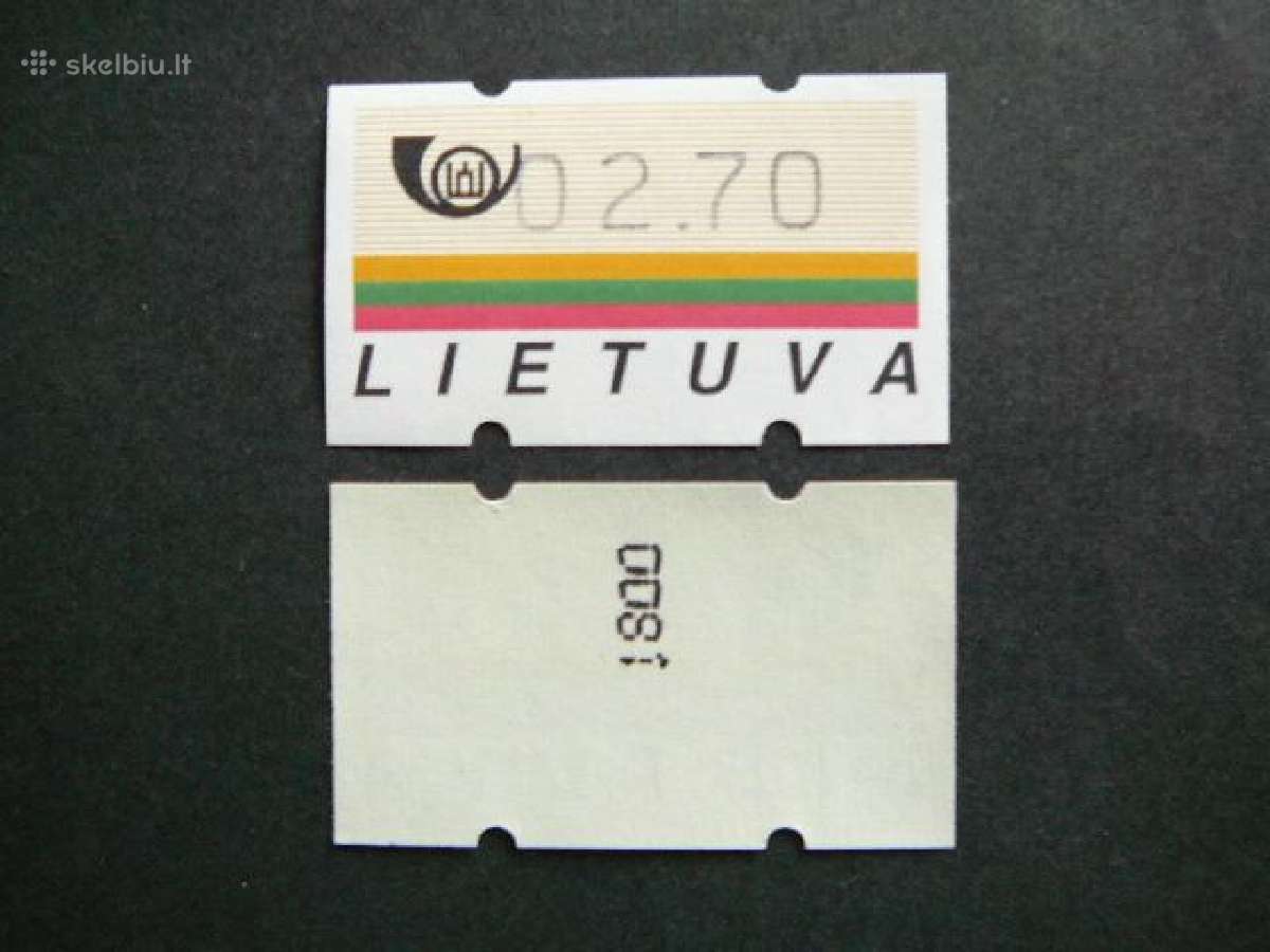 Lietuva 1995 Pasto automatu zenklai (atm) sv9510n