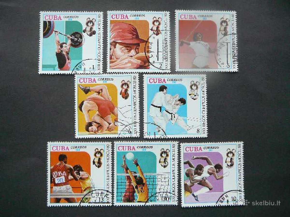 Olimpines vasaros Kuba 1980 antsp. cu645a