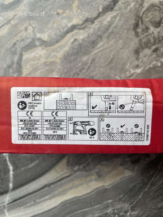 Hilti vinys akomuliatoriniam pistoletui - nuotraukos Nr. 2