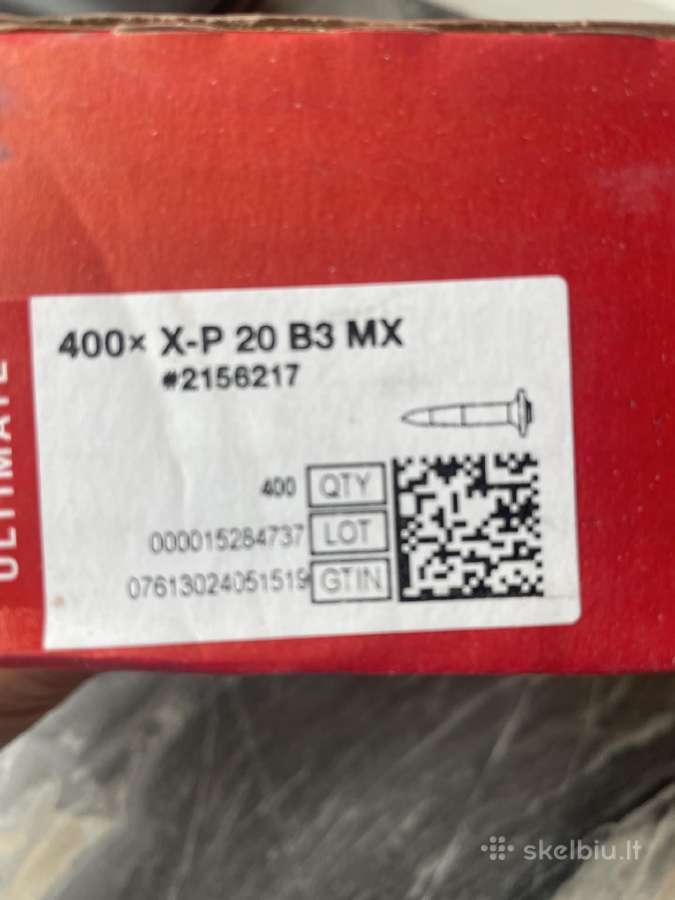 Hilti vinys akomuliatoriniam pistoletui - nuotraukos Nr. 3