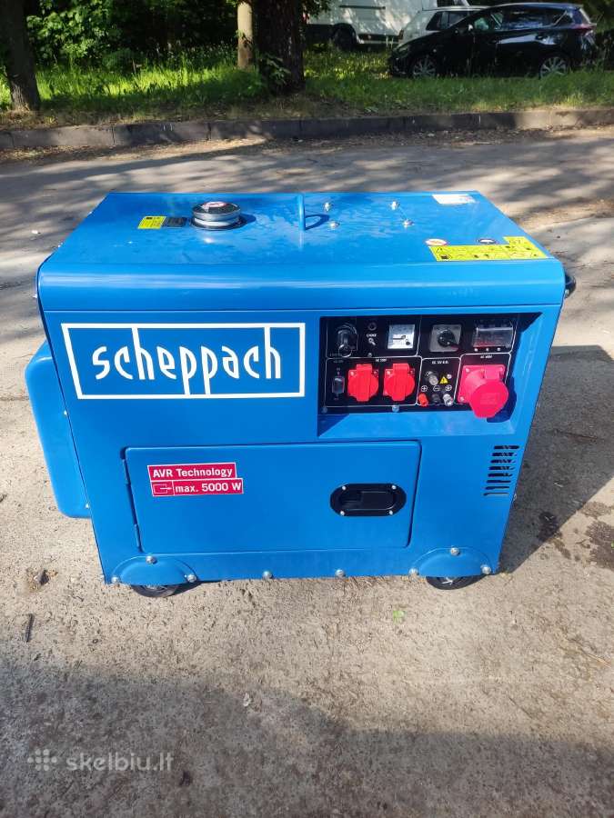 Dyzelinis elektros generatorius Scheppach Sg-5500d